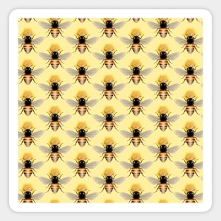 Honey Bees Pattern Magnet